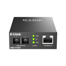 D-Link DMC-F15SC/B network media converter 100 Mbit/s Single-mode Black