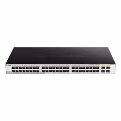 D-Link DGS-1210-52/ME/B, Managed, L2, Gigabit Ethernet (10/100/1000), Rack mounting, 1U