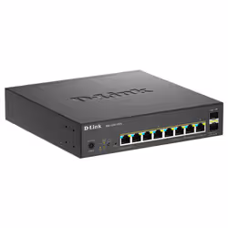 D-Link 10-Port Multi-Gigabit Smart Managed PoE+ Switch including 8 multi-Gigabit 2.5G PoE and 2 10G SFP+ ports - Additional view 2