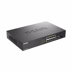 D-Link DGS-1010MP/E Network switch 8 ports Gigabit Ethernet unmanaged PoE Black - Additional view 2