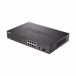 D-Link DGS-1010MP/E Network switch 8 ports Gigabit Ethernet unmanaged PoE Black - Additional view 4