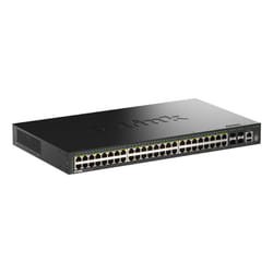 D-Link 52-Port Gigabit Stackable PoE+ Smart Managed Switch with 4 x 10G SFP+ Ports