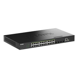 D-Link 28-Port Gigabit Stackable PoE+ Smart Managed Switch with 4 x 10G SFP+ Ports
