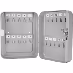 BARSKA Position Box Lock Cabinet, 20 Keys, Grey