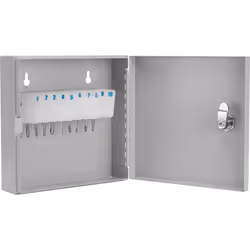 Barska Key Lock Key Cabinet Lock Box with Numbered Hooks and Tags - 10 POSITION - WHITE TAGS