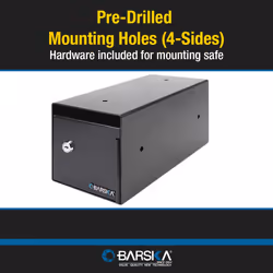 Barska AX13676 Single Key Depository Drop Safe Lock Box for Cash  Receipts and Keys Black