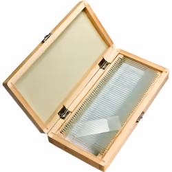 Barska 50 Prepared Microscope Slides with Wooden Case