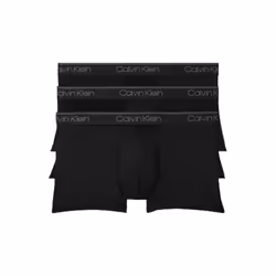 Calvin Klein Men's Micro Stretch 3-Pack Low Rise Trunk  3 Black  M