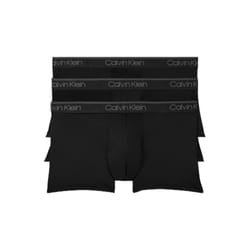 Calvin Klein Men's Micro Stretch 3-Pack Low Rise Trunk  3 Black  M