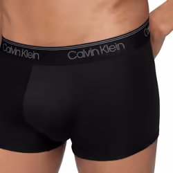 Calvin Klein Men's Micro Stretch 3-Pack Low Rise Trunk  3 Black  M