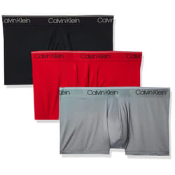 Calvin Klein Men's Micro Stretch 3-Pack Low Rise Trunk  Black  Convoy