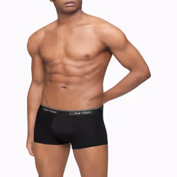 Calvin Klein Men's Micro Stretch 3-Pack Low Rise Trunk  Black  Convoy