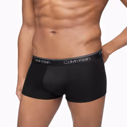 Calvin Klein Men's Micro Stretch 3-Pack Low Rise Trunk  Black  Convoy