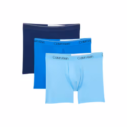 Calvin Klein Men's Micro Stretch 3-Pack Boxer Brief New Navy Artesia
