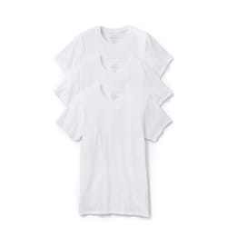 Calvin Klein Men's Cotton Stretch Undershirt Packs  3 White-Crewneck
