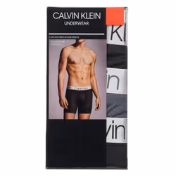 Calvin Klein Mens 3 Pack Chromatic Microfiber Boxer Briefs (Black/Grey
