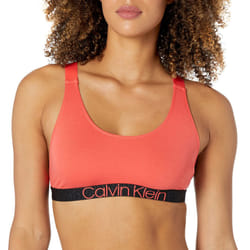 Calvin Klein Women's Reconsidered Comfort Unlined Bralette  Punch Pink