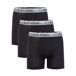Calvin Klein Men`s Microfiber Boxer Briefs 3 Pack (Black(NP2370-001)/S