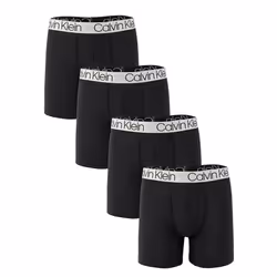 Calvin Klein Men`s Microfiber Boxer Briefs 4 Pack (Black(NP2431-001)/Silver X-Large x-l)
