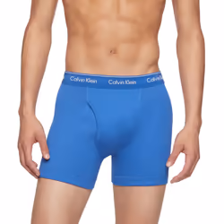 Calvin Klein Men's Cotton Classics 3-Pack Boxer Brief  Medieval Blue