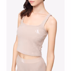 Calvin Klein Women's Ck One Plush Lounge Tank Top  Cedar  X-Small
