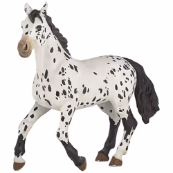 Papo ""Appaloosa Horse Black"" Figure