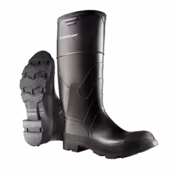 Dunlop Protective Footwear  16"""" Economy Steel Toe  S/M  100% Waterproof PVC  Lightweight and Durable  8662200.13  Size 13  ...