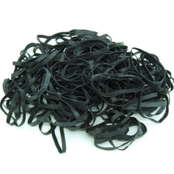 Black High Heat UV Resistant #64 Platinum Rubber Crepe Band Made in USA (3 1/2"""" x 1/4"""") Large Premium Fishing/Angler Rubberbands (64-1/4lb)