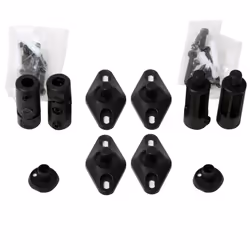 VideoSecu 5 Speaker Wall Ceiling Mount Brackets Black for Home Theater Satellite Speakers 1XZ (Black  5 Pack)