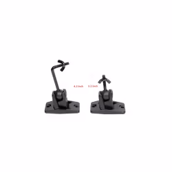 VideoSecu 5 Black Universal Satellite and Audio Speaker Mount Bracket