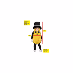 Rasta Imposta GC16991824 Baby Nut Mr. Peanut Toddler Costume - Size 18-24 Months