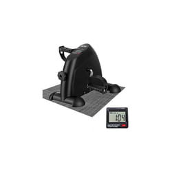 AGM Mini Bike, Mini Exercise Bike Leg Machine Digital Under Desk Bike Foot Cycle Arm & Leg Pedal Machine with LCD Screen Display, Non-Slip Mat In