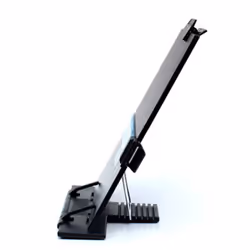 Hanghs Desktop Document Holder/Paper Stand/Clipboard for Sheet Music/Cookbook/Book with 7 Adjustable Positions and a Highlighting Side Clip Black