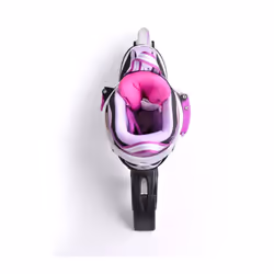 ) FILA SKATES J-ONE Inline 4 wheels skate Safe and Comfortable for Teenagers Pink/White - SIZE M: 30 to 34 (Adjustable