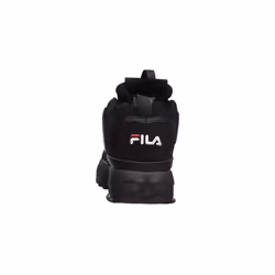 Fila Boy's Disruptor III Sneaker  Black/White/Vintage Red  5.5 Little