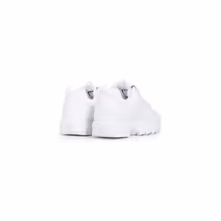 Fila Men's Strada Disruptor fashion sneakers  White/White/White  11 US