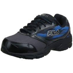 Fila Men's Memory Meiera 2 Slip Resistant Composite Toe Trail Running Shoe Shoe  Castlerock/Black/Prince Blue  8.5 D US