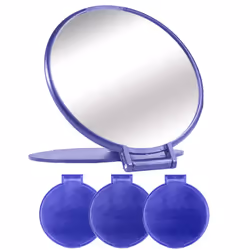 Compact Mirror Bulk Round Makeup Mirror for Purse Set of 3 2.6""""L x