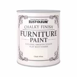 Rust-Oleum AMZ0010 RO0070001G1 A Classic, Smooth Touch Flat matt Paint Finish, Chalk White, 750ml