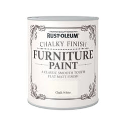 Rust-Oleum AMZ0010 RO0070001G1 A Classic, Smooth Touch Flat matt Paint Finish, Chalk White, 750ml