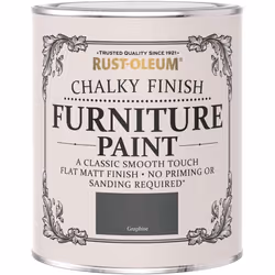 Rust-Oleum AMZ0034 A Classic, Smooth Touch Flat matt Paint Finish, Graphite, 750ml