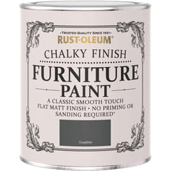 Rust-Oleum AMZ0034 A Classic, Smooth Touch Flat matt Paint Finish, Graphite, 750ml