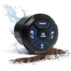 BOSS Audio Systems MGR250B Bluetooth Marine Radio Gauge Receiver  BuiltIn Amplifier  IPX6Rated  USB Port  USB Charging