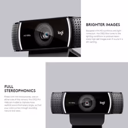 Logitech C922 1080P HD Webcam Streaming Video Chat USB Cam Remote Teaching Meeting Computer Laptop Camera With Stereo Mic For Windows Android