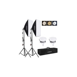 Softbox Photography Lighting Kit 85W LED Light 2 50x70cm Softbox 2 2M Light Stand 2 Remote Control 2 Carry Bag 1 for Studio Portrait Product Photo