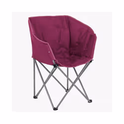 Highlander Braemar Camping Tub Chair Bucket Seat | Berry