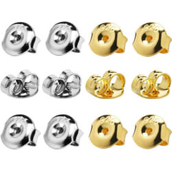 DELECOE 14K Gold Plated Earring Backs Replacements  925 Sterling Silver Hypoallergenic Secure Gold Earring Backs Locking for Stu