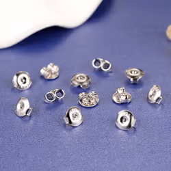 DELECOE 14K Gold Plated Earring Backs Replacements  925 Sterling Silver Hypoallergenic Secure Gold Earring Backs Locking for Stu