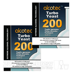 2x Alcotec 200 TT Turbo Yeast Commercial Use High Alcohol fermentaion
