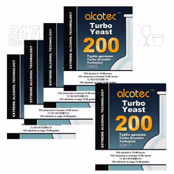 5x Alcotec 200 TT Turbo Yeast Commercial Use High Alcohol fermentaion
